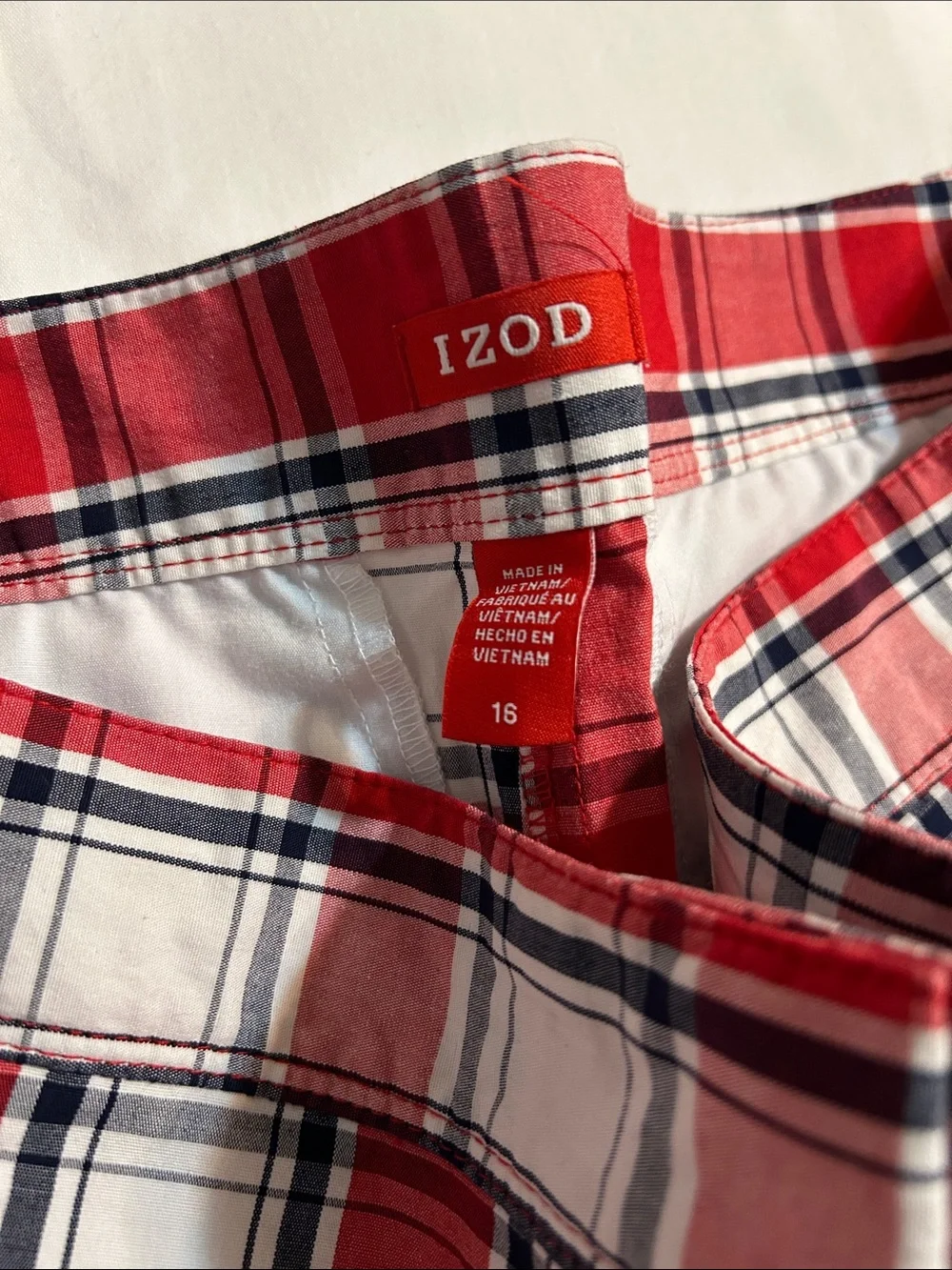 Izod Red white and BlueShorts